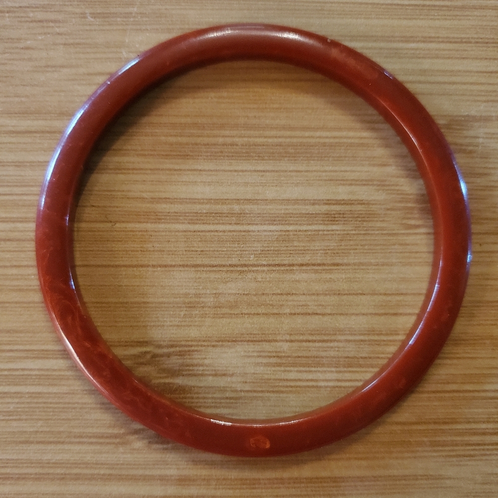 Vintage Paprika Bakelite Bangle Bracelet